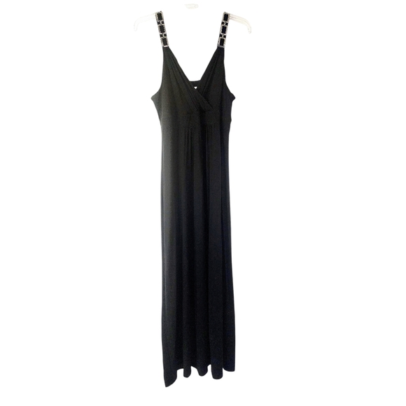 Chicos' Solid Nala Dress. Black Maxi Dress. - Picture 5 of 11